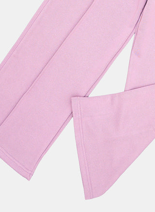 Lilac Ribbed Winter Co-ord Set For Girls