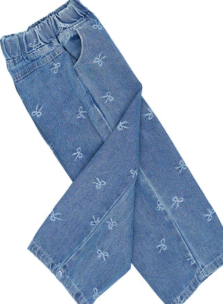 Butterfly Black Top With Embroidered Jeans