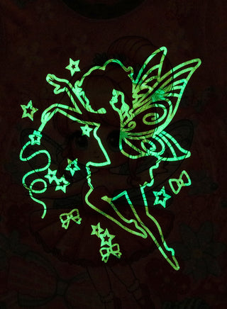 Pink Fairy Princess Glow in the Dark Pajama Set for Girls