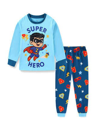 Superhero Adventure Boys Glow in the Dark Pajama Set