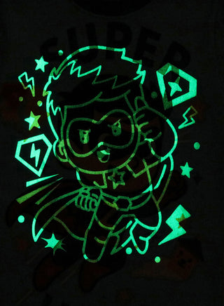 Superhero Adventure Boys Glow in the Dark Pajama Set