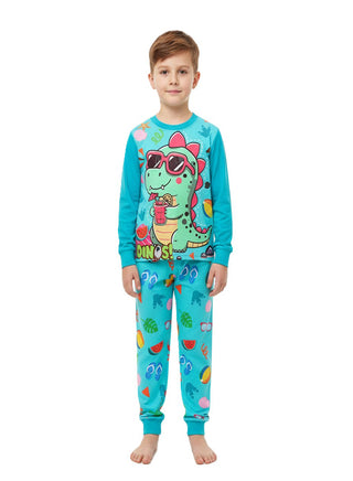 Beach Fun Dinosaur Boys Glow in the dark Pajama Set