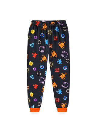 Neon Game Print Boys Glow in the Dark Pajama Set