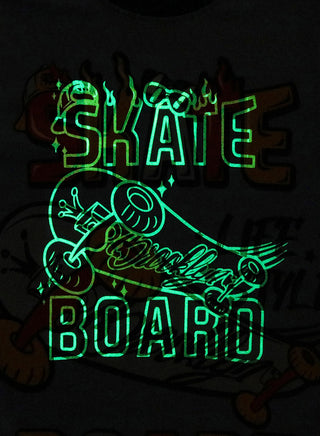 Skateboard Boys Glow in the dark Pajama Set