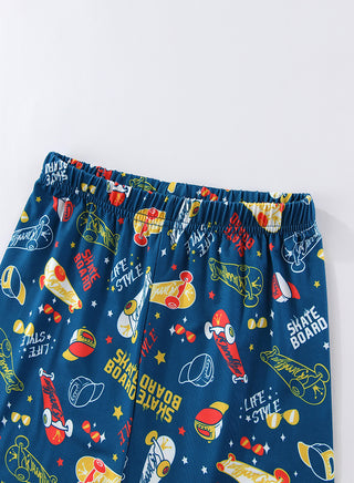 Skateboard Boys Glow in the dark Pajama Set
