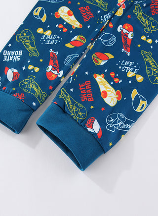 Skateboard Boys Glow in the dark Pajama Set