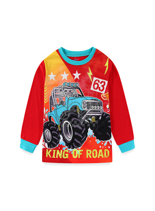Monster Truck Boys Glow in the Dark Pajama Set