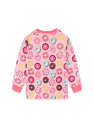Pink Donut Girls Glow in the dark Pajama Set