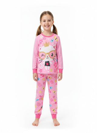 Cat Princess Girls Glow in the dark Pajama Set