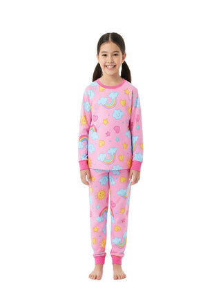 Rainbow Cloud Girls Glow in the dark Pajama Set