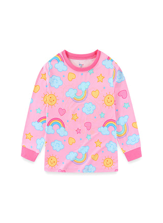 Rainbow Cloud Girls Glow in the dark Pajama Set