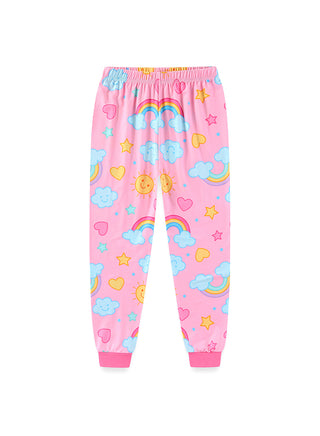 Rainbow Cloud Girls Glow in the dark Pajama Set