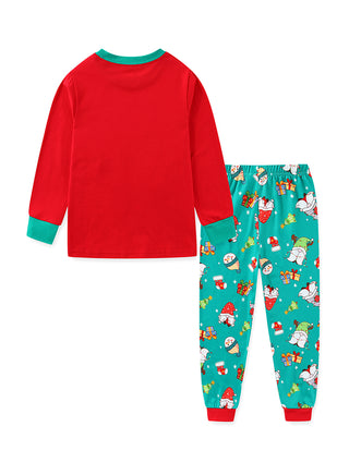 Unisex Red Gnome Christmas Tree Glow Pajamas