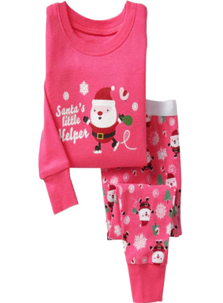 Santa printed top and bottom pajama