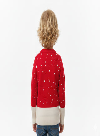 Unisex Red Santa Christmas Tree Knit Sweater