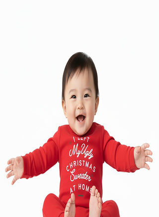 I Left My Ugly Christmas Sweater Romper For Babies