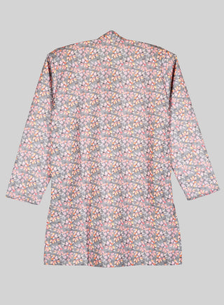 Boys Festive Floral Printed Kurta Pajama Set
