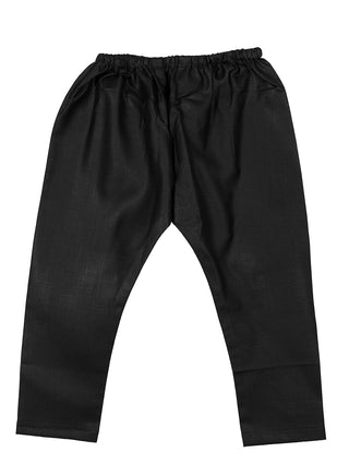 Boys Festive Black Pathani Kurta Pajama Ethnic Set