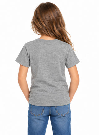 Kids Grey Cute Ghosts Halloween Cotton T-Shirt
