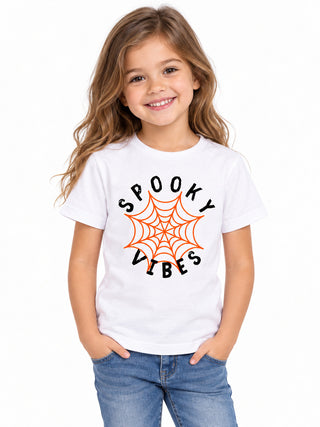 Kids Halloween t-shirt with halloween vibes print 