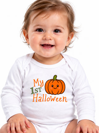 My First Halloween Cute Pumpkin Cotton Romper