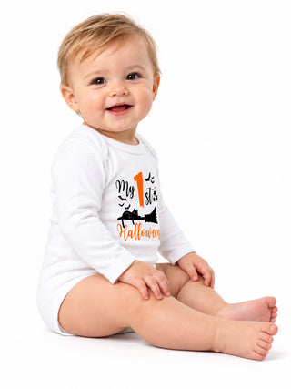 My First Halloween Black Cat Baby Romper