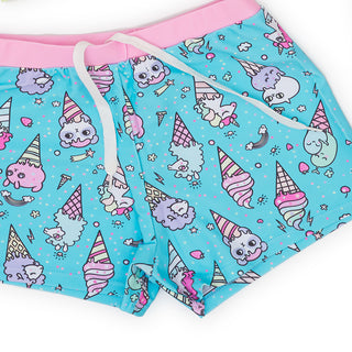 Three-piece Unicorn Print Swimwear Set for Girls