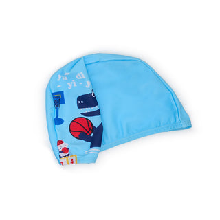 Basketball Dino Swimwear Set with Cap for Boys