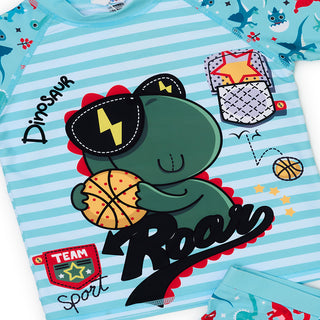 Basketball Dinosaur Boys' Swimwear Set