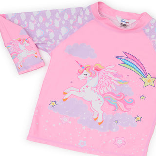 Unicorn and Rainbow Girls' Swimwear Two Piece Set