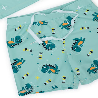 Dino Basketball 3 Pc Swimwear Set for Boys