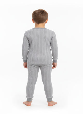 Soft Grey Thermal Set for Boys and Girls
