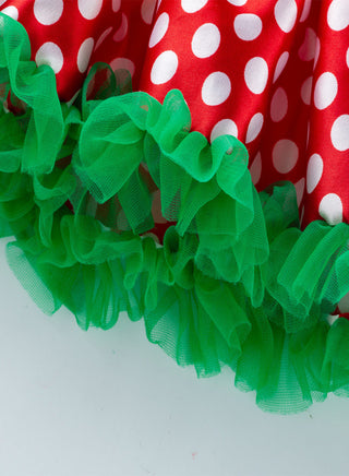 Ho Ho Ho Printed Christmas Tutu Dress for Little Baby Girls