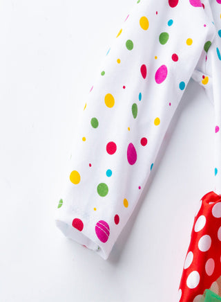 Ho Ho Ho Printed Christmas Tutu Dress for Little Baby Girls