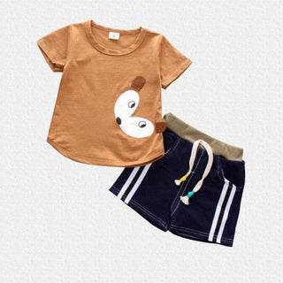 Assorted 2Pc summer Tee and Short Set for Kids