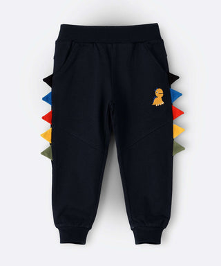 Babyqlo Dino Feature with spikes cotton lounge pants for boys
