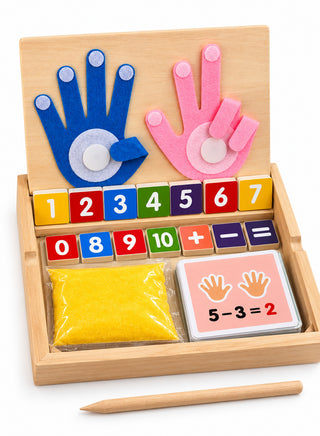 Montessori 2-in-1 Wooden Maths and Writing Learning Toy for Kids 3+