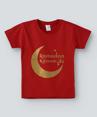 Babyqlo Ramadan Kareem Tshirt for boys and girls - Red