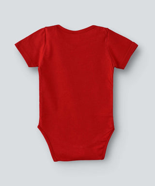 Babyqlo Eid Mubarak printed bodysuit for unisex - Red