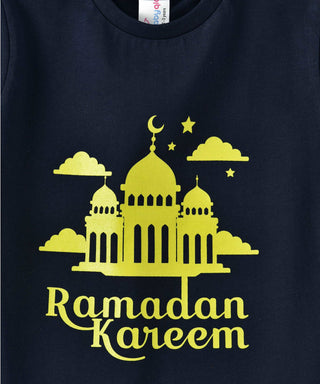 Babyqlo Ramadan Kareem Tshirt for boys and girls - Navy Blue