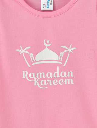 Babyqlo Ramadan Kareem bodysuit for unisex - Pink
