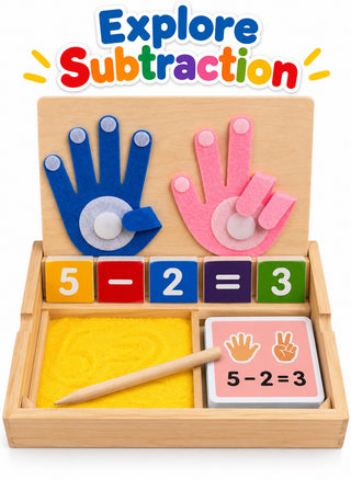 Montessori 2-in-1 Wooden Maths and Writing Learning Toy for Kids 3+