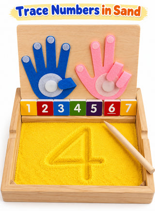 Montessori 2-in-1 Wooden Maths and Writing Learning Toy for Kids 3+