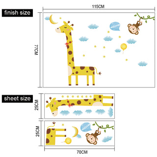 Giraffe Wall Sticker For Baby and Kids Room
