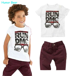 RUN DMC 2 Pcs Tee and Shorts Set for Boys - shopfils.com