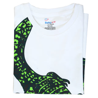 Crocodile printed cotton t-shirt for boys
