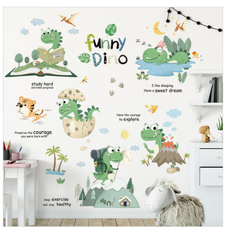 Cute Dino Printed Wall Sticker For Baby and Kids Room
