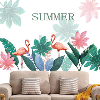 Cute Flamingos Wall Stickers For living Room
