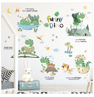 Cute Dino Printed Wall Sticker For Baby and Kids Room