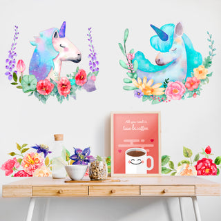 Unicorns printed Wall Sticker For Kids Room